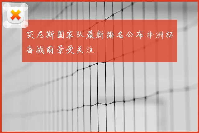 突尼斯国家队最新排名公布非洲杯备战前景受关注